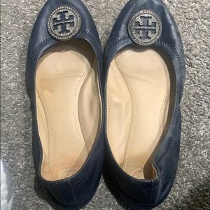 Tory Burch slip ins navy blue size 8.5